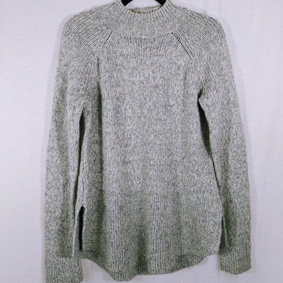 Max Studio Light Gray Mock Neck Pullover Sweater Size M - Picture 3 of 6